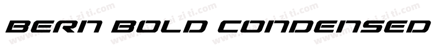 Bern Bold Condensed字体转换